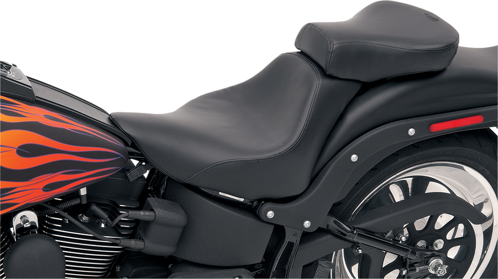 SADDLEMEN Renegade™ Solo Seat - Smooth - Black - Softail '06-'17