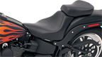 SADDLEMEN Renegade™ Solo Seat - Smooth - Black - Softail '06-'17