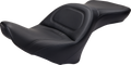 SADDLEMEN Seat - Explorer™ - Without Backrest - Stitched - Black - FLSTF '07-'17