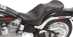SADDLEMEN Seat - Explorer™ - Without Backrest - Stitched - Black - FLSTF '07-'17