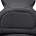 SADDLEMEN Seat - Explorer™ - Without Backrest - Stitched - Black - FLSTF '07-'17