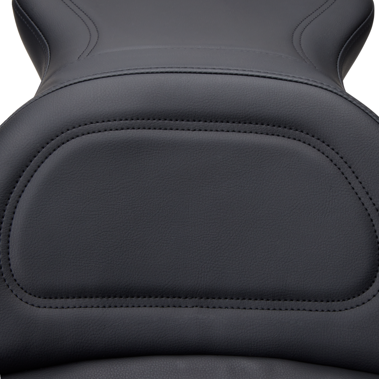 SADDLEMEN Seat - Explorer™ - Without Backrest - Stitched - Black - FLSTF '07-'17