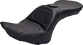SADDLEMEN Seat - Explorer™ - With Backrest - Stitched - Black - FL/FX '06-'17