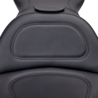 SADDLEMEN Seat - Explorer™ - With Backrest - Stitched - Black - FL/FX '06-'17