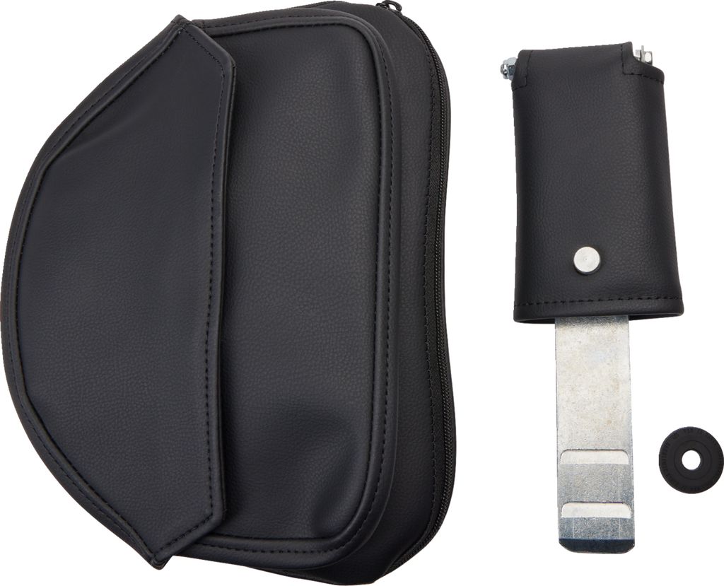 SADDLEMEN Seat - Explorer™ - With Backrest - Stitched - Black - FL/FX '06-'17
