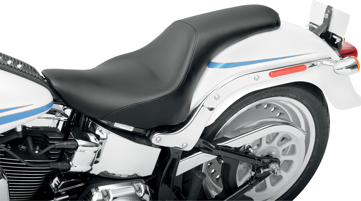 SADDLEMEN Seat - Profiler™ - Black - Smooth - FLSTF '07-'17