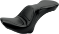 SADDLEMEN Seat - Explorer™ - Without Backrest - Stitched - Black - FLSTC '06-'17