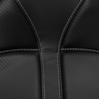SADDLEMEN Dominator Solo Seat - w/o Backrest - Black w/ Gray Stitching - FL/FX '06-'17