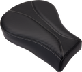 SADDLEMEN Dominator Pillion Pad - Standard Reach - Black w/ Gray Stitching - FL/FX '06-'17
