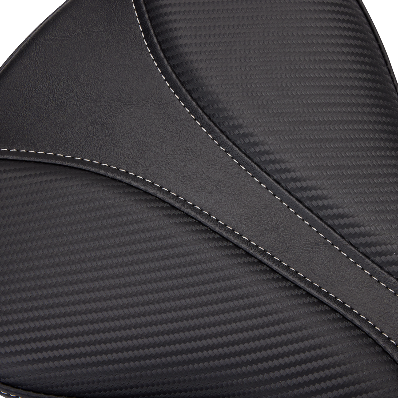 SADDLEMEN Dominator Pillion Pad - Standard Reach - Black w/ Gray Stitching - FL/FX '06-'17