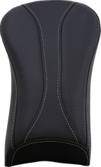 SADDLEMEN Dominator Pillion Pad - Standard Reach - Black w/ Gray Stitching - FLSTC '06-'17