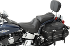 SADDLEMEN Dominator Pillion Pad - Standard Reach - Black w/ Gray Stitching - FLSTC '06-'17