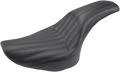 SADDLEMEN Knuckle 2-Up Seat - Ribbed - Black