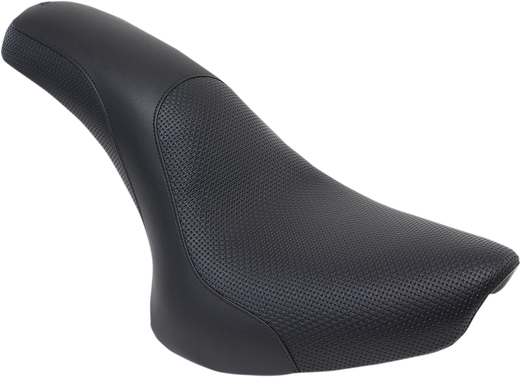 SADDLEMEN Profiler™ Basketweave Seat - Black - Softail '00-'05