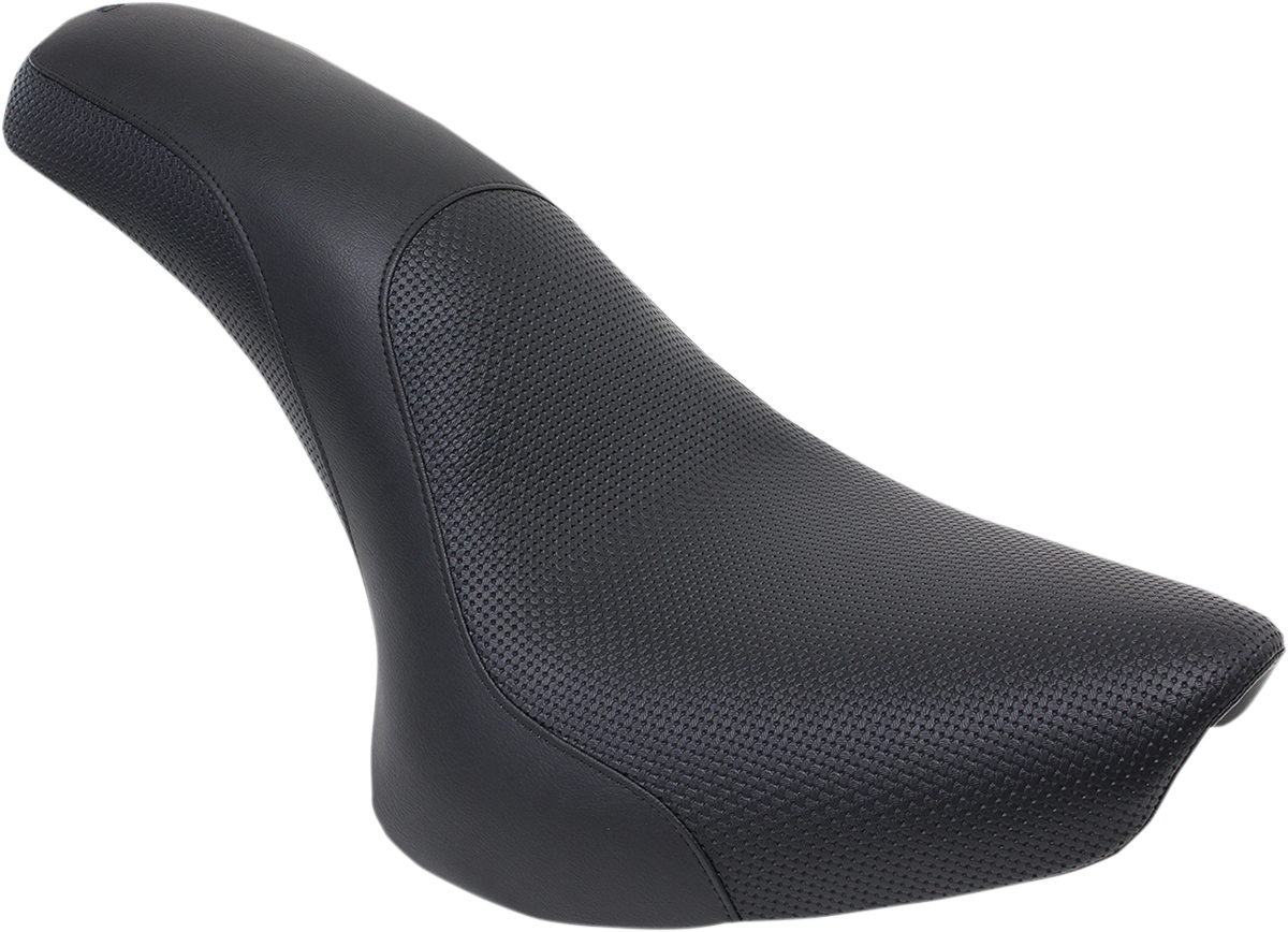 SADDLEMEN Profiler™ Basketweave Seat - Black - Softail '00-'05