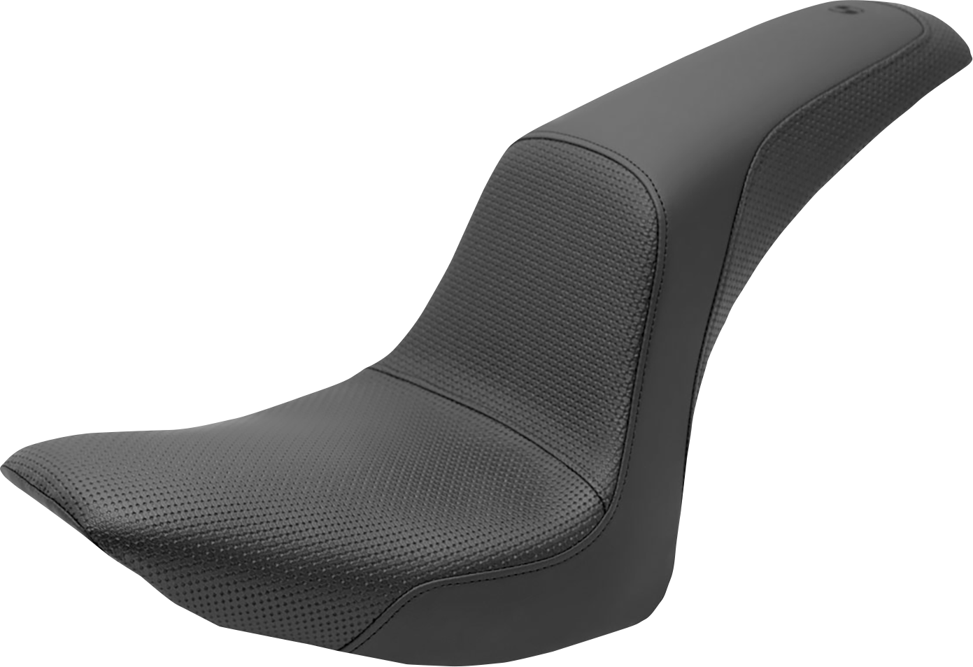 SADDLEMEN Profiler™ Basketweave Seat - Black - Softail '06-'17