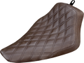 SADDLEMEN Renegade™ Solo Seat - Lattice Stitched - Brown - FLS '12-'17