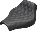 SADDLEMEN Renegade™ Solo Seat - Lattice Stitched - Black - FXBB/FXST '18-'25
