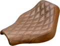 SADDLEMEN Renegade™ Solo Seat - Lattice Stitched - Brown - FX '18-'23