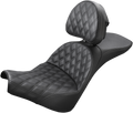 SADDLEMEN Explorer Seat - Lattice Stitched - Backrest - FXBB/FXST '18-'24