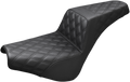 SADDLEMEN Step-Up Seat - Full Lattice Stitch - Black - FX '18-'25