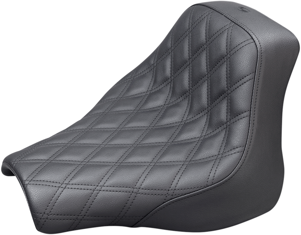 SADDLEMEN Renegade™ Solo Seat - Lattice Stitched - Black - FXFB '18-'19