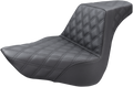 SADDLEMEN Step-Up Seat - Full Lattice Stitch - Black - FL/FX '18-'24