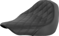 SADDLEMEN Renegade™ Solo Seat - Lattice Stitched - Black - FL/FX '18-'24