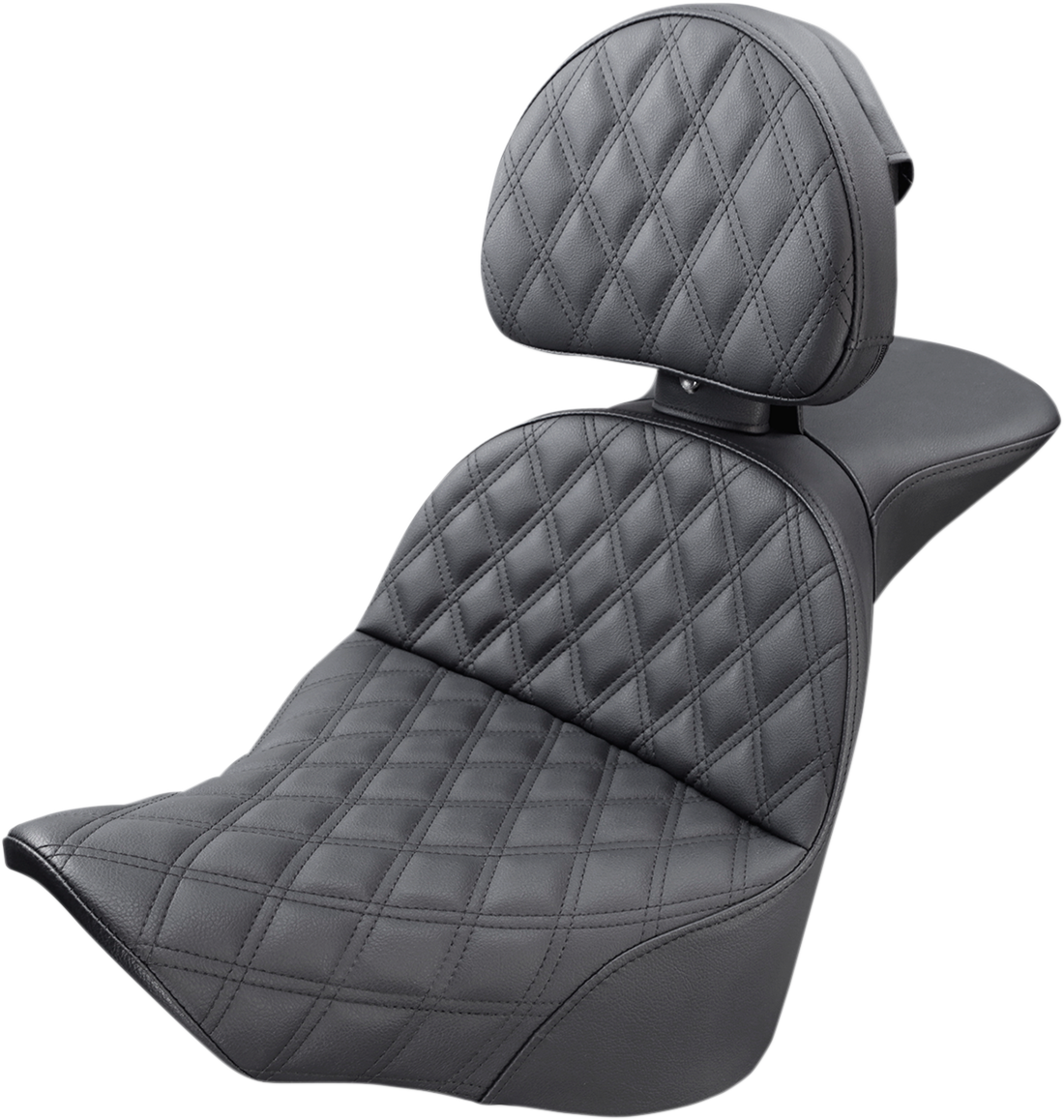 SADDLEMEN Explorer Seat - Lattice Stitched - Backrest - FL/FX '18-'24