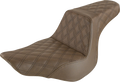 SADDLEMEN Step-Up Seat - Full Lattice Stitch - Brown