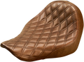 SADDLEMEN Renegade™ Solo Seat - Lattice Stitched - Brown - FL/FX '18-'24