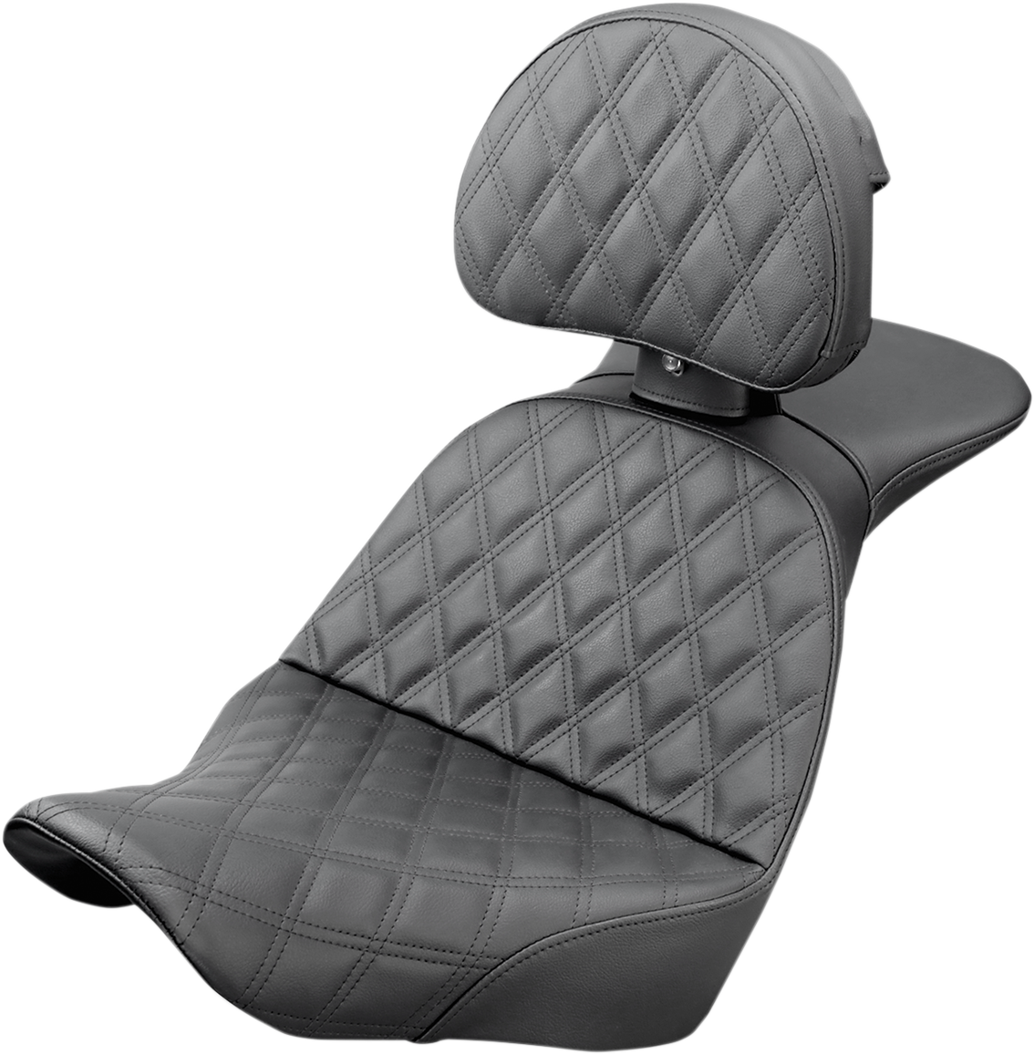 SADDLEMEN Explorer Seat - Lattice Stitched - Backrest - FX/FL '18-'24