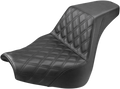 SADDLEMEN Step-Up Seat - Front Lattice Stitch - Black - FXBR/S '18-'20