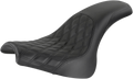SADDLEMEN Profiler Seat - Front Lattice/Rear Smooth - Black - FXFB/S '18-'23