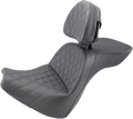 SADDLEMEN Explorer Seat - LS - Includes Backrest - FXBR/S '18-'20