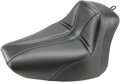 SADDLEMEN Dominator Solo Seat - w/o Backrest - Black w/ Gray Stitching - FLS/FXS '00-'06