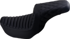 SADDLEMEN Step-Up Seat - Front Tuck-n-Roll/Rear Lattice Stitch - Black