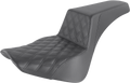SADDLEMEN Step-Up Seat - Front Lattice Stitch - Black