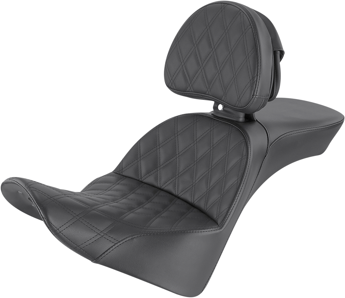 SADDLEMEN Explorer Seat - Lattice Stitched - Backrest - FL '18-'24