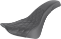 SADDLEMEN Profiler Seat - Front Lattice/Rear Smooth - Black - FL '18-'24