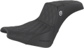 SADDLEMEN Pro Series SDC Performance Seat - w/o Backrest - Lattice Stitch/Lumbar Gripper - FX '18-'24
