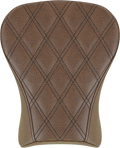 SADDLEMEN Renegade™ Pillion Pad - Touring - Lattice Stitched - Brown - FLSB/FXLR '18-'24