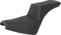 SADDLEMEN Step-Up Seat - Front Tuck-n-Roll - Black