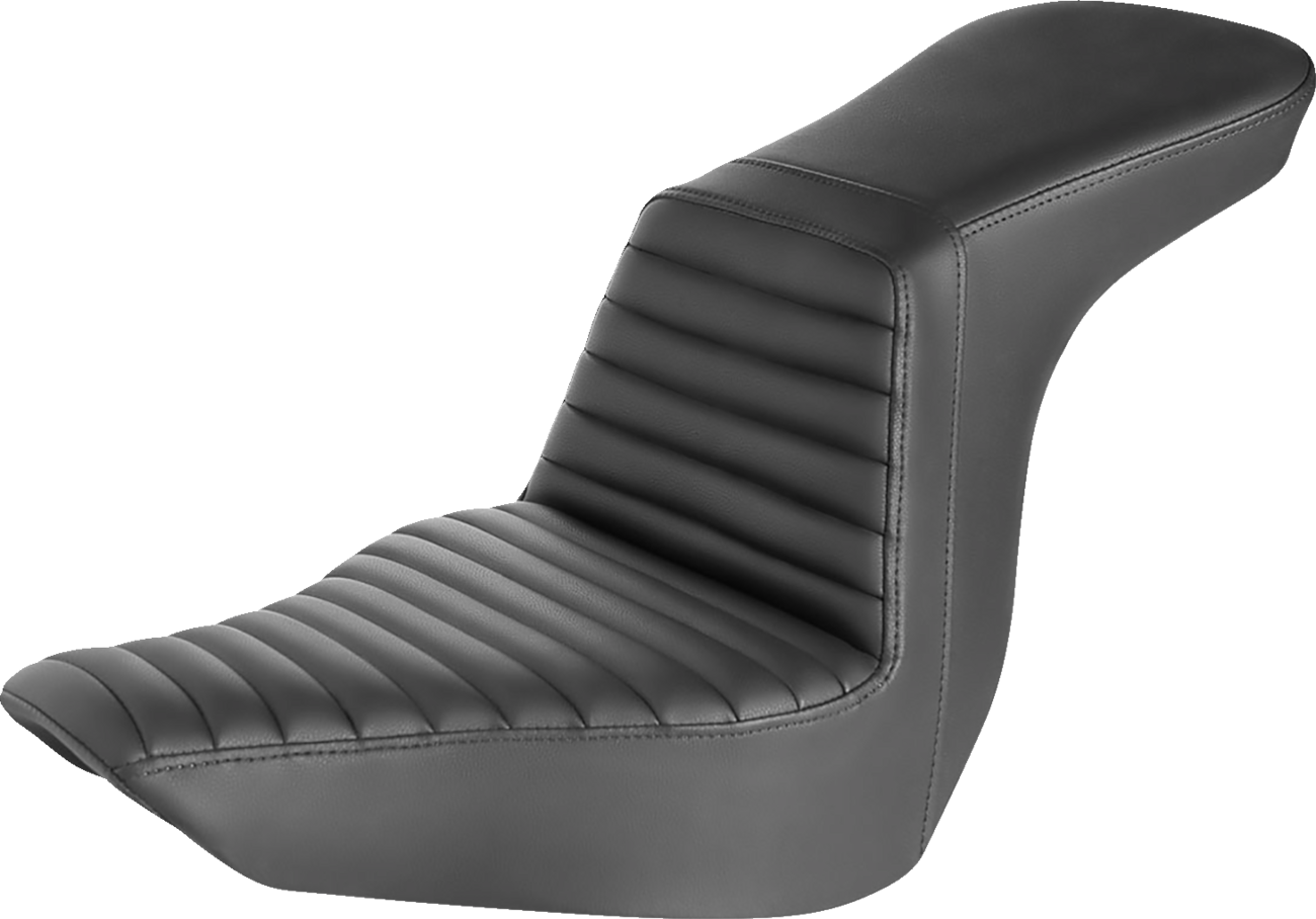 SADDLEMEN Step-Up Seat - Front Tuck-n-Roll - Black