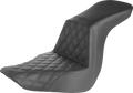 SADDLEMEN Step-Up Seat - Front Lattice Stitch - Black