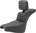 SADDLEMEN Tour Step-Up Seat - Rider Backrest - Tuck-n-Roll - FXBB/FXST '18-'25