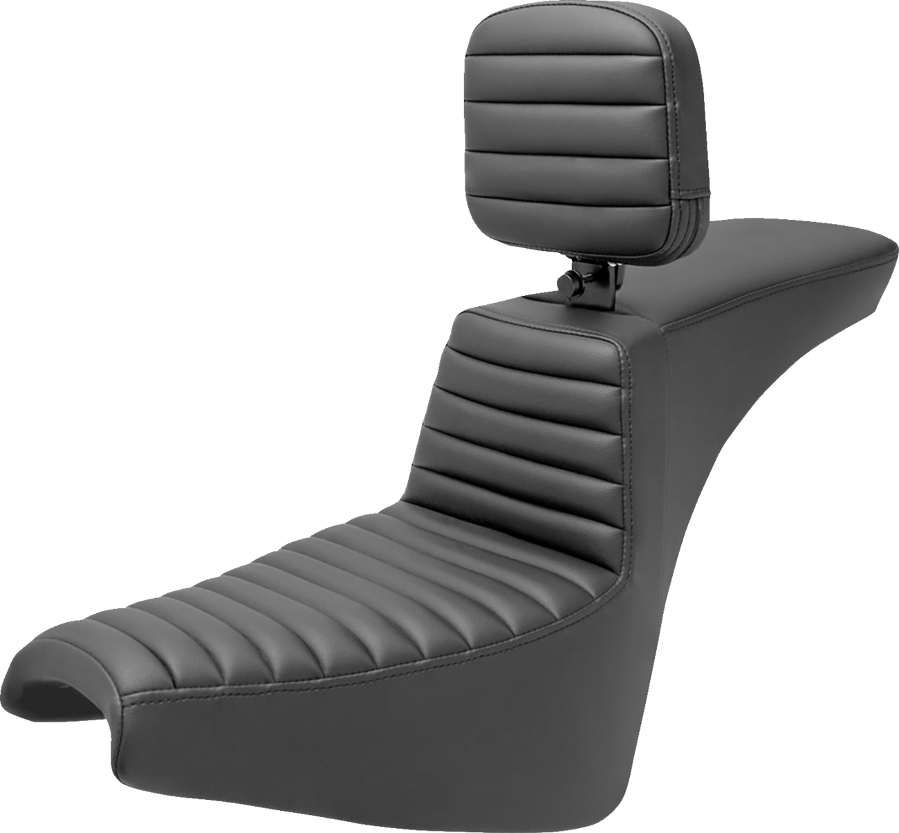 SADDLEMEN Tour Step-Up Seat - Rider Backrest - Tuck-n-Roll - FXBB/FXST '18-'25