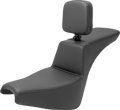 SADDLEMEN Tour Step-Up Seat - Rider Backrest - Plain - FXBB/FXST '18-'25