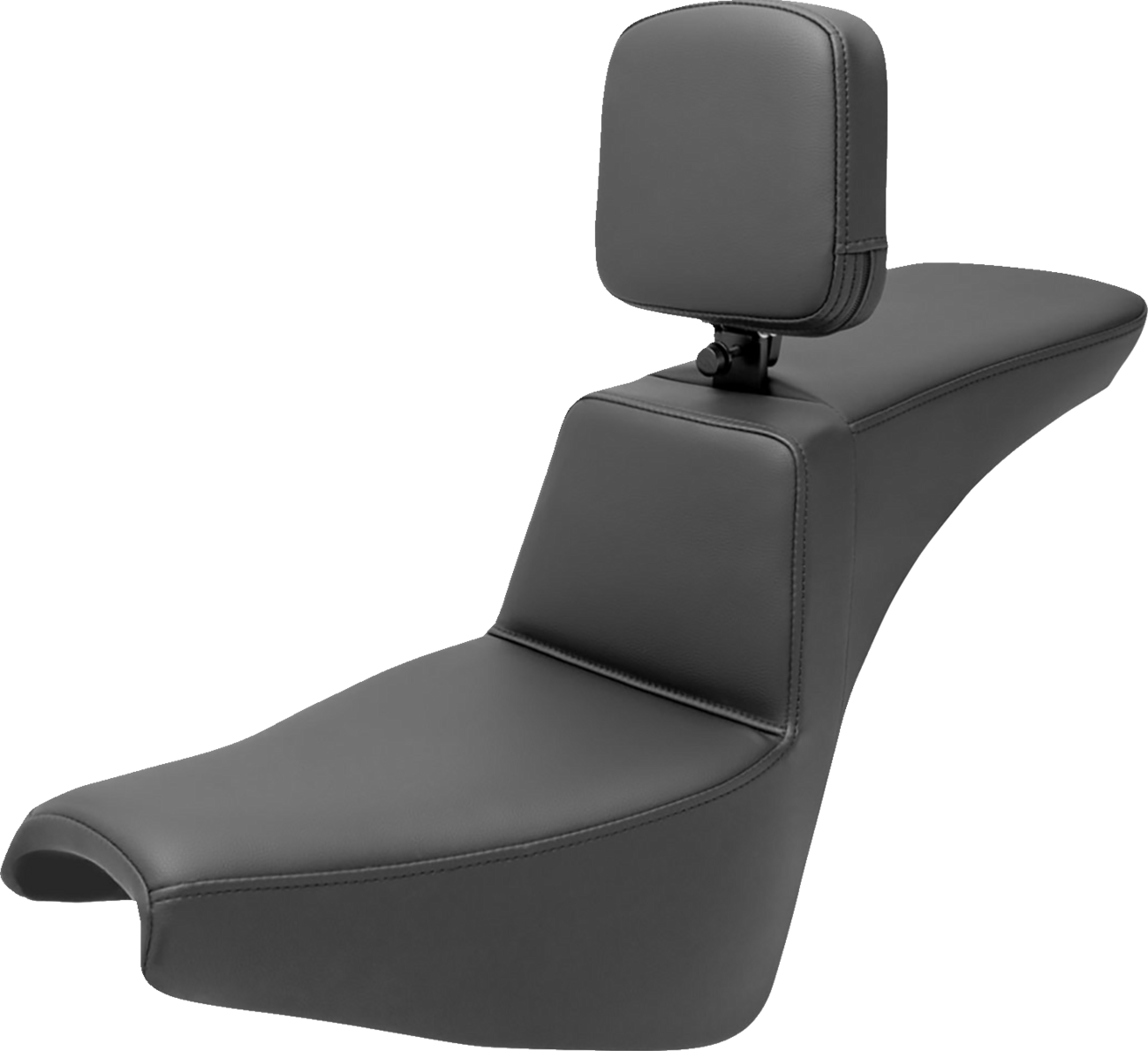 SADDLEMEN Tour Step-Up Seat - Rider Backrest - Plain - FXBB/FXST '18-'25