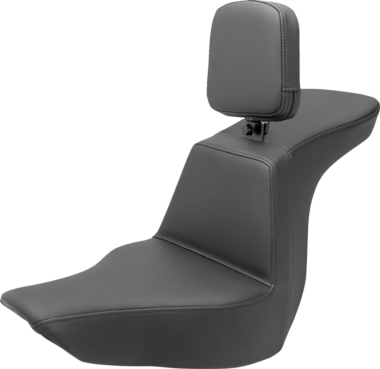 SADDLEMEN Tour Step-Up Seat - Rider Backrest - Plain - FLSB/FXLR '18-'24